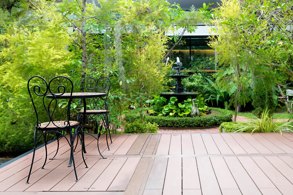 travaux d'aménagement de terrasse