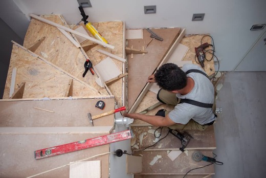 surélever un escalier en bois