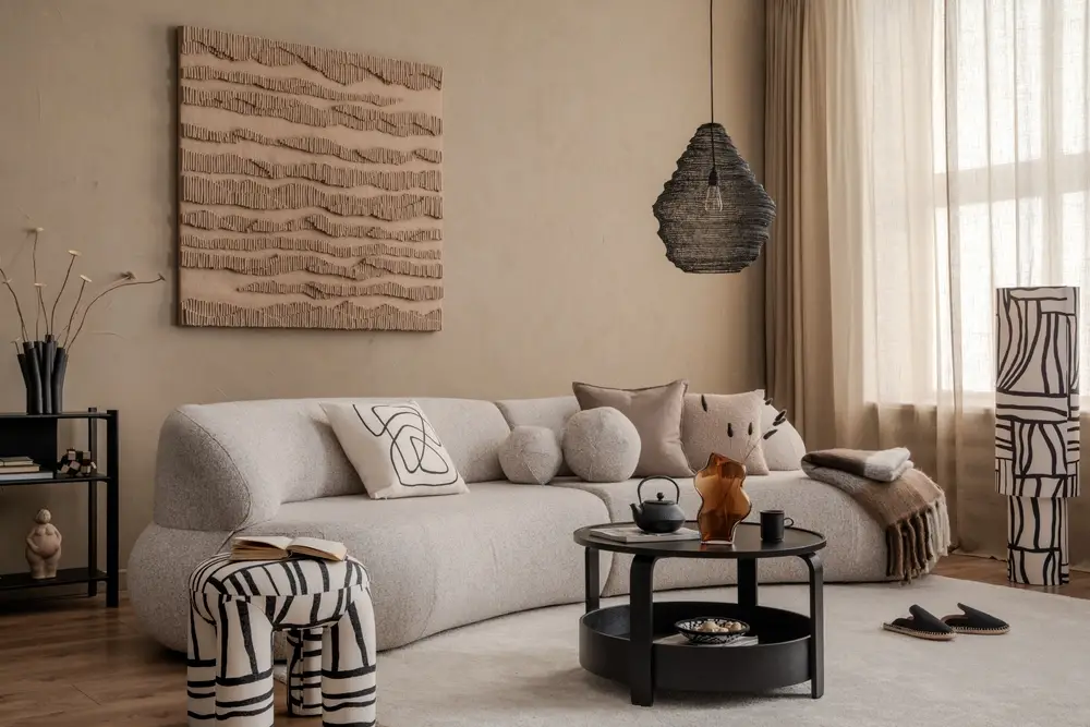 ambiance chaleureuse salon